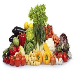 fruit vegetable isolated on white